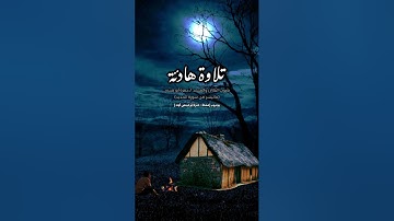 تلاوة هادئة بصوت القارئ المنشد : حمزة أبو قينص