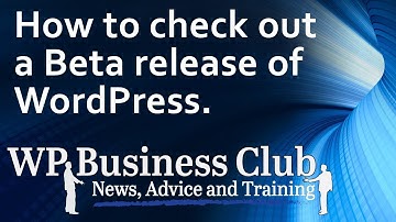 How do I install the beta version of WordPress?