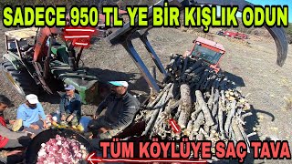 BÜYÜK GÜN~950 TL YE 5 TON ODUN!!BÜTÜN KÖYLÜYE SAÇ TAVA~ÇIKMAZ YOL