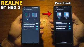 How to Set Dark Mode to Pure Black - Realme GT Neo 3