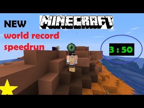 😂 Minecraft new world record speedrun 3:50 - YouTube