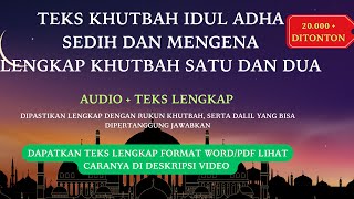 Contoh Khutbah Idul Adha Sedih (1)