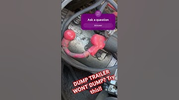 DUMP TRAILER WONT Dump? Try this!!