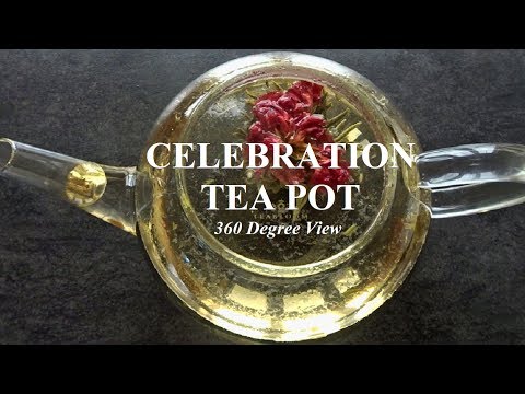 Celebration Teapot For Blooming Tea &amp; Loose Leaf Tea 🌸 Teabloom