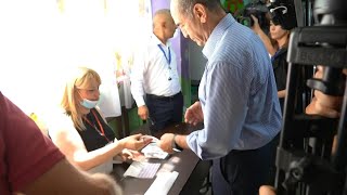 Former Armenian president Kocharyan votes in parliamentary elections | AFP