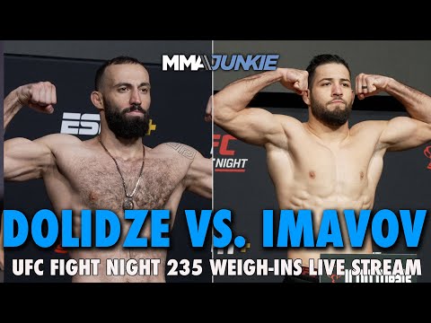 UFC Fight Night 235: Dolidze vs. Imavov & Road to UFC (Finals) Official Weigh-Ins | Fri. 12 p.m. ET