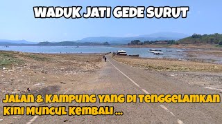 Bendungan Jati Gede Surut !!  Kampung Yang Di Tenggelamkan Kini Muncul Dan Terlihat  Kembali