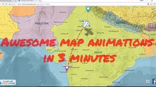 How to create animated maps for free using free online tool in just 3 minutes