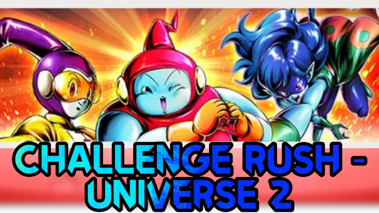 Completing The CHALLENGE RUSH - Universe 2 || Dragonball Legends Gameplay ||