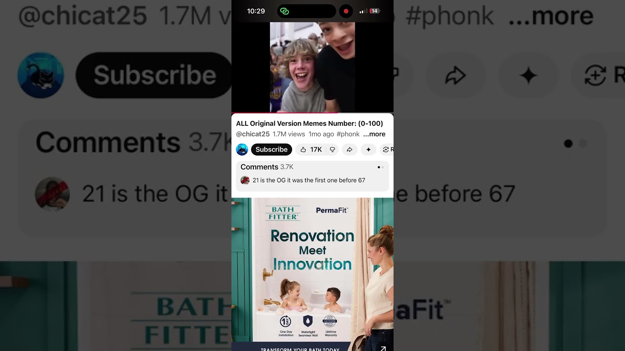 All of the comments saying Brainrot Numbers Part 2