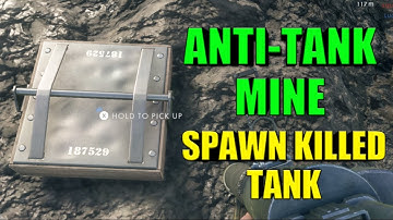 BF1 - TANK SPAWN TROLL - Anti-Tank Mine Spawn Kills Tank