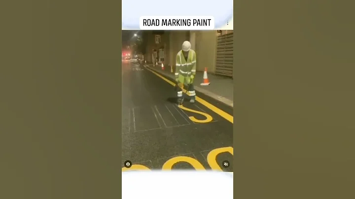 Amazing application road marking paint. Thermoplastic