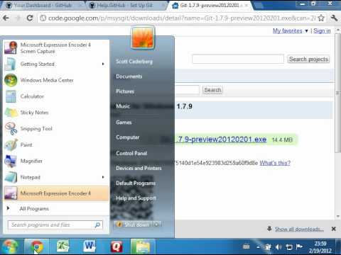 1. Creating a GitHub account and installing git