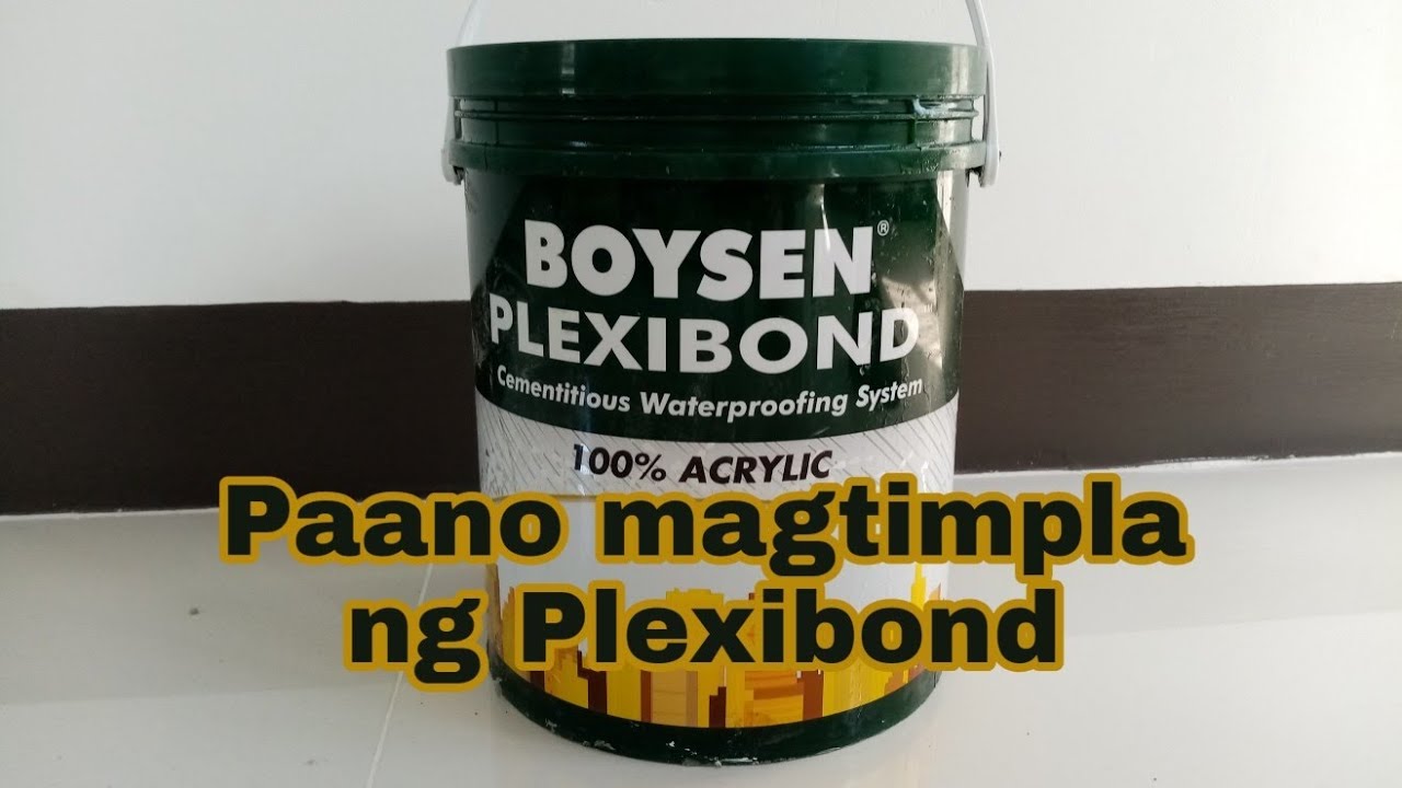 Paano magtimpla ng Plexibond ng walang kahirap hirap - YouTube