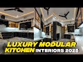 Space-Saving Luxury Kitchen Design 2025 | Stylish Modular Interior Idea