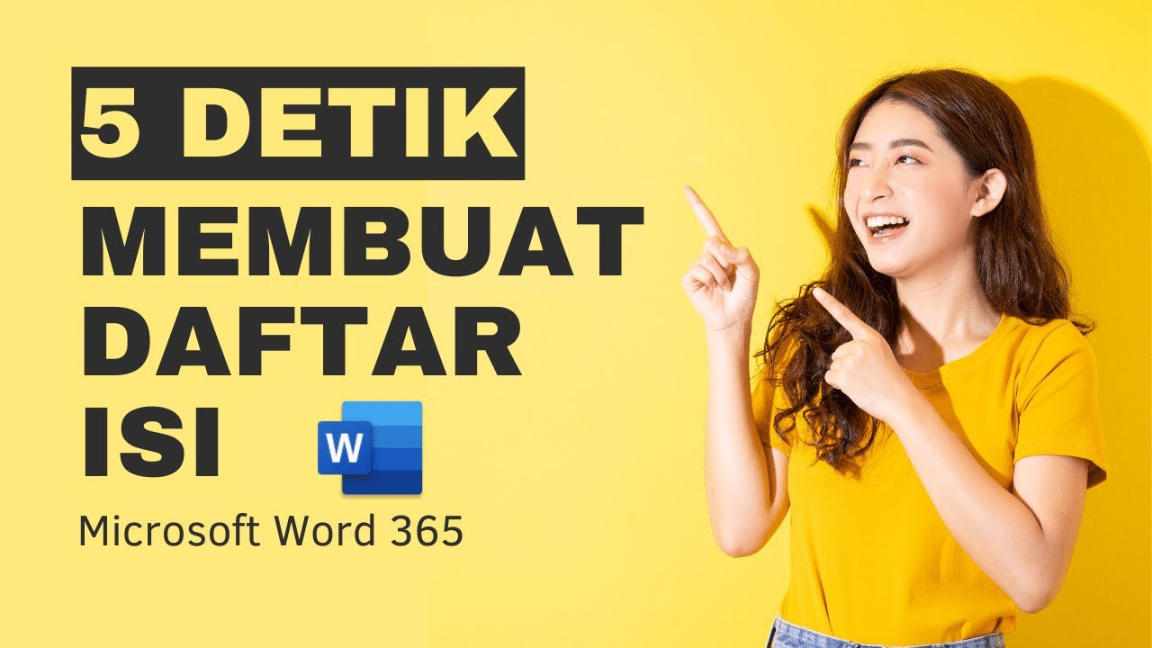 Tutorial Cara Membuat Daftar Isi Hanya 5 Detik Microsoft 365 YouTube Tutorial cara membuat daftar isi hanya 5 detik microsoft 365 youtube