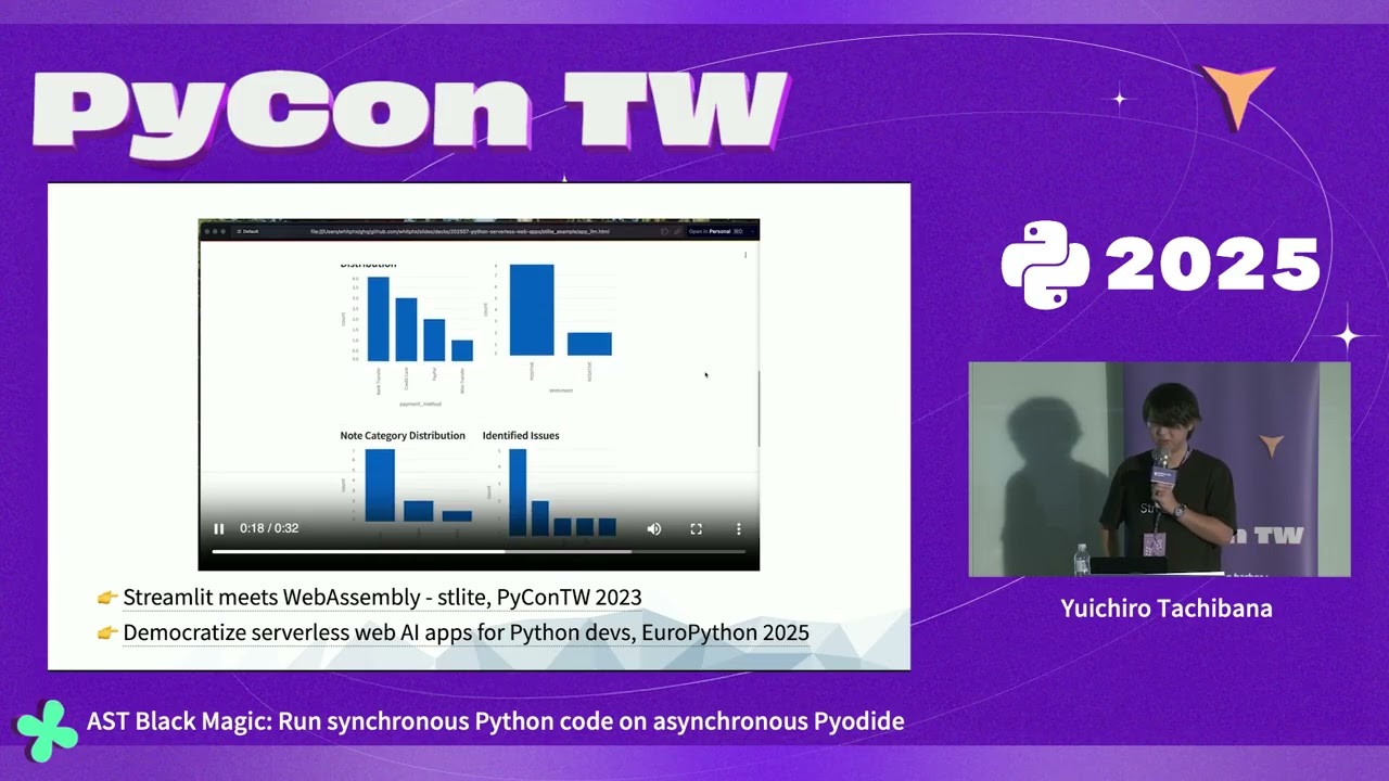 AST Black Magic: Run synchronous Python code on asynchronous Pyodide – PyCon Taiwan 2025 縮圖