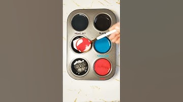 Wow! You mixed the colors and got an unbelievable effect! #ColorMixing #PaintMixing #ColorExperiment