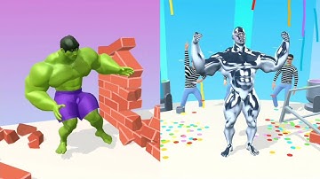 Muscle Rush Gameplay Lv9 - Lv23 🐎💪🧟‍♂️🤵  | Android iOS Gameplay | Ep 29