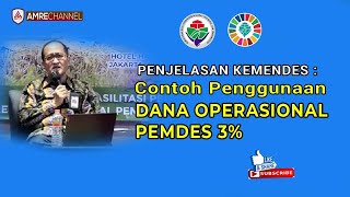 Contoh Kegiatan 3% Dana Operasional Pemerintah Desa | Penjelasan Kemendes