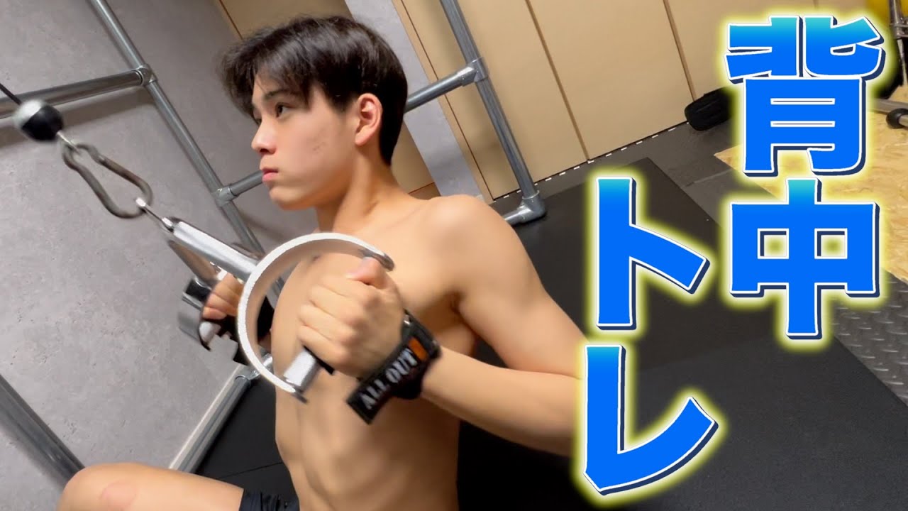 ジュニア競泳選手の背中トレーニング