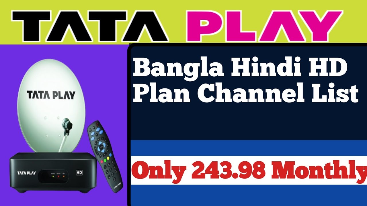 Tata play bangla hindi super Value HD pack Channel List // Tata play bangla HD Packages details