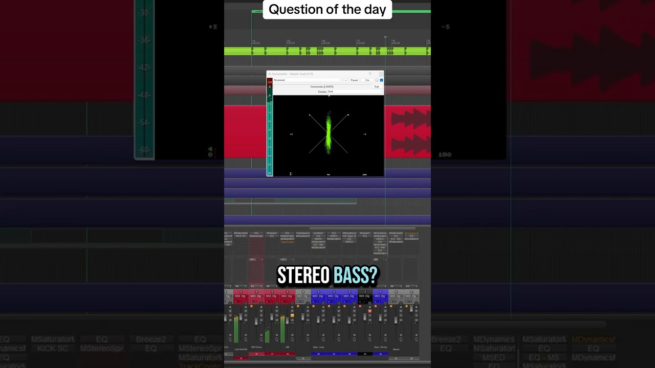 Should bass always be in mono? 