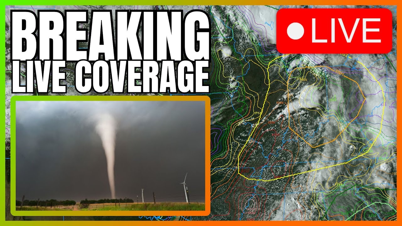 🔴LIVE COVERAGE - Tornado, Hail & Damaging Winds Threat Ongoing Across ...