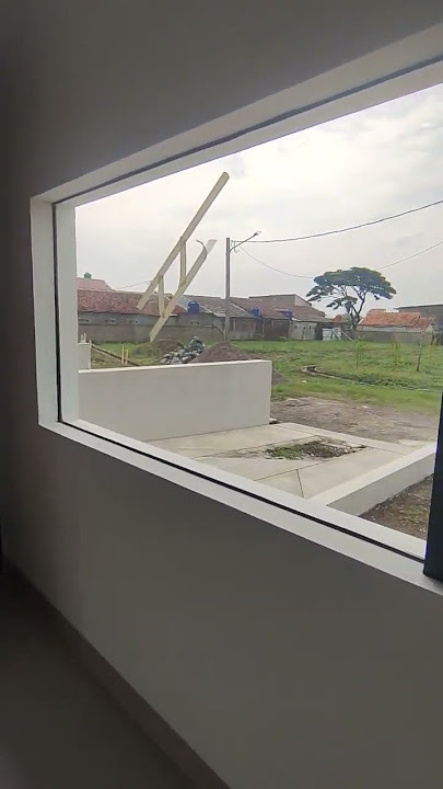 jendela kaca rumah openingan tanpa kusen