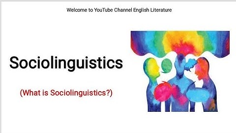 Sociolinguistics  | Language Variables Urdu/Hindi Lec#1