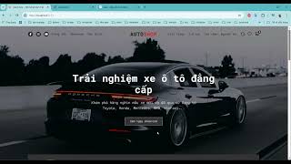 Demo giới thiệu trang người dùng của website bán hàng Ô tô dùng React Nodejs MySQL | Bán ô tô online