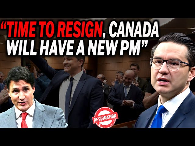 Pierre Poilievre Reveals Justin Trudeau is very close to Resigning class=