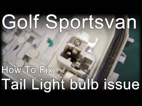 How to fix VW Golf Sportsvan tail light bulb issue