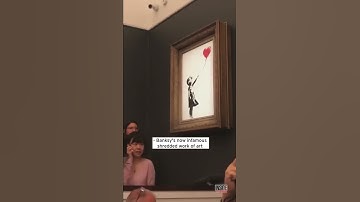 Banksy’s Shredded Painting Will Be Auctioned for At Least $5.5 Million #Shorts