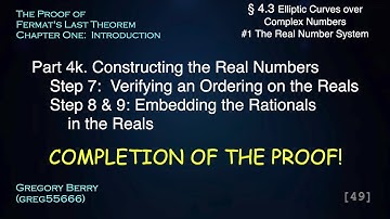 Dedekind Cuts - Last Steps! - Constructing the Real Numbers (Step 7 to 9)  #4.3.1.4k