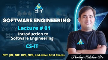 #01 Introduction | Software Engineering | Pankaj Mishra Sir | CS/IT |  NET/JRF/NIC/KVS/NVS
