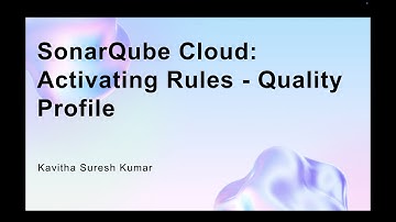 SonarQube Cloud:Activating Rules - Quality Profile