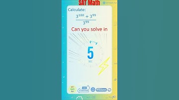 Can you solve this in 5 seconds ⚡#satmathhacks #algebratricks #exponents  #mathchallenge