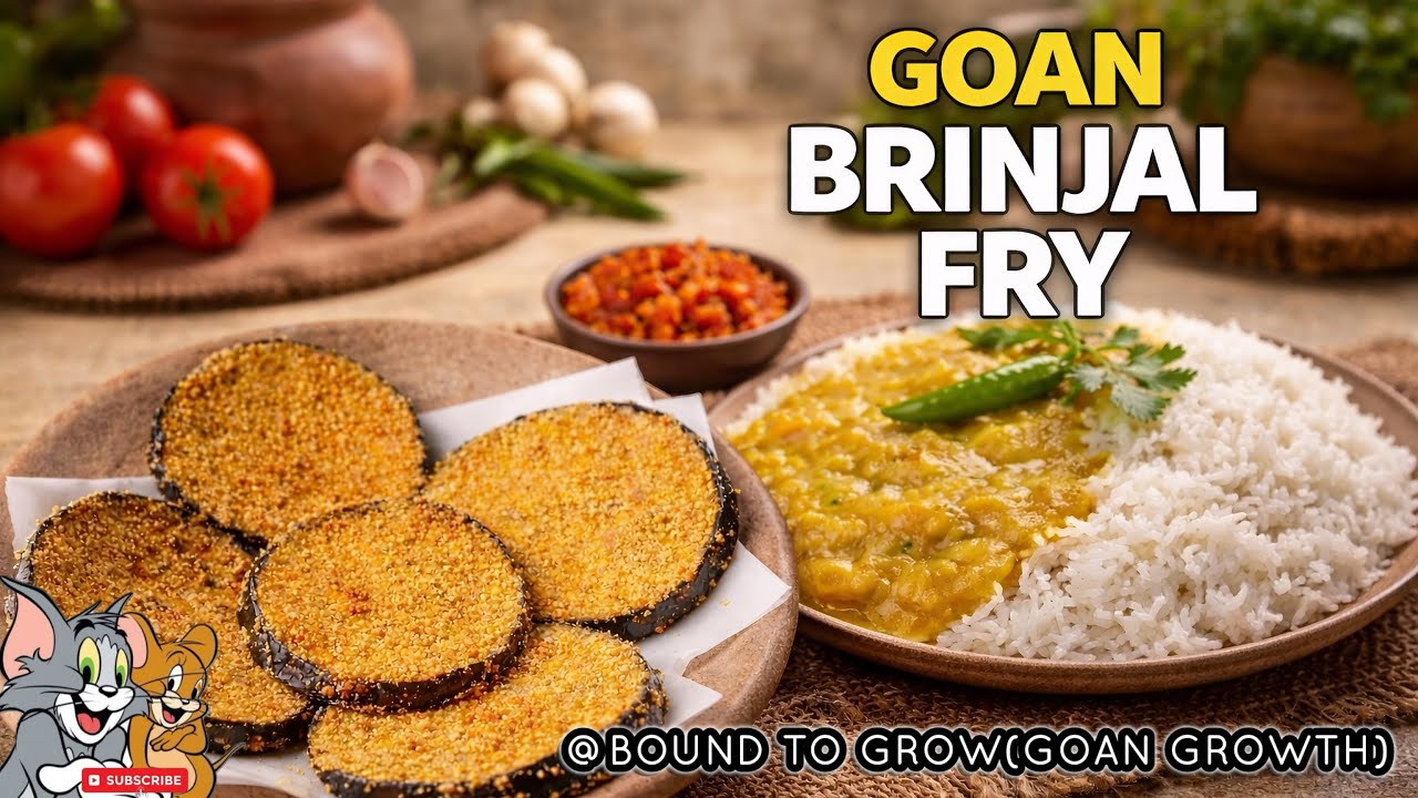 This Crispy Goan Brinjal Rava Fry Will Blow Your Mind 🍆| Home Grown vaigi #brinjalrecipe #goanrecipe