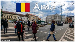 🇷🇴 Arad Romania Walk 4K Old Town 🏙 4K Walking Tour ☁️ 🇷🇴 (Cloudy Day)