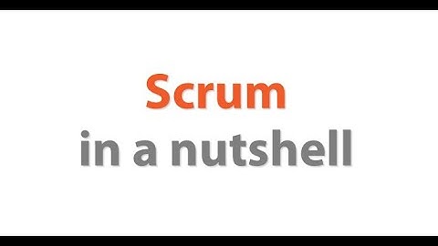 Scrum in a Nutshell