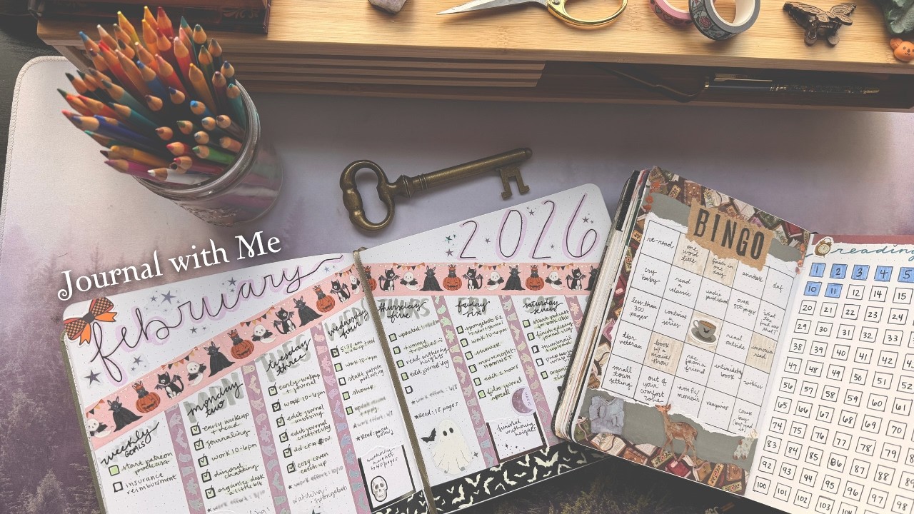 Journal With Me ✧ Reading Trackers + Weekly Planning