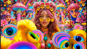 *AI PSYCHEDELIC VISUALS & MUSIC VIDEO COMPILATION 🍄 (1HR & 20 minutes)