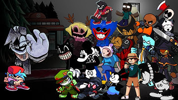 FNF Monochrome - But Everyone Sings It 🎤 (Different Characters Sing It)VS Hypno lullaby