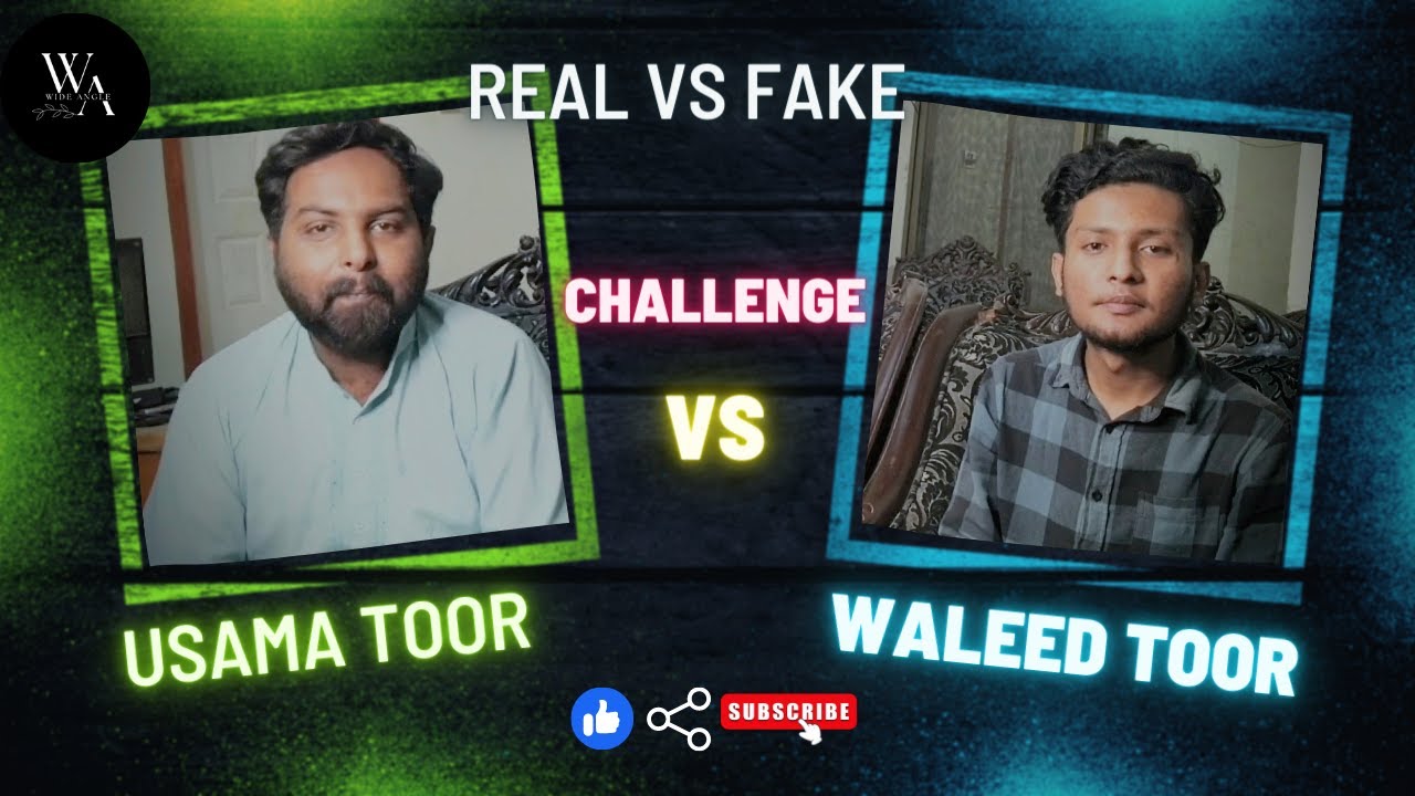 Real vs Fake video challenge | funny challenge video | challenge videos | Wide Angle | Challenge