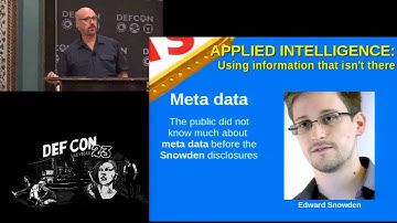 DEF CON 23 - Michael Schrenk - Applied Intelligence: Using Information Thats Not There