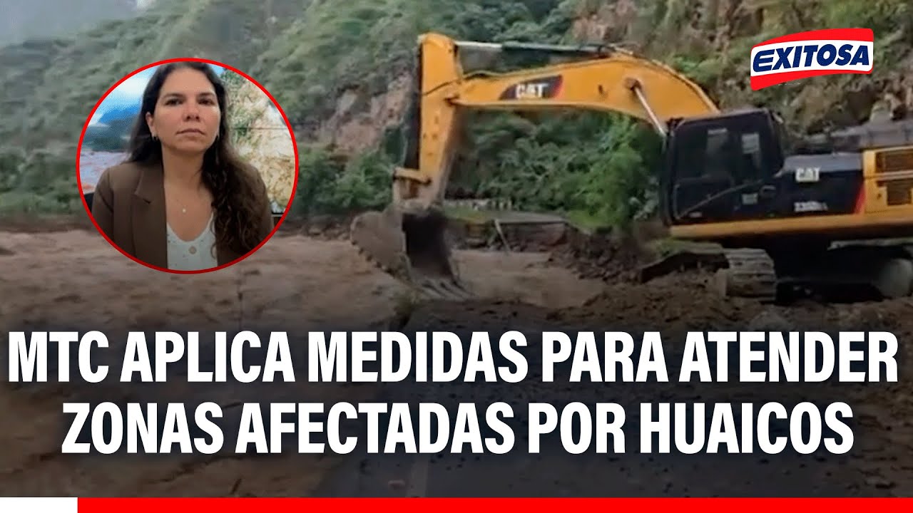 🔴🔵MTC establece medidas en zonas afectadas por registro de huaicos: "De forma inmediata"