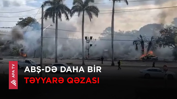 Təyyarə hava limanı yaxınlığında qəzaya uğradı – APA TV