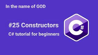 😀C# tutorial for beginners - Constructors