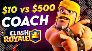 $10 vs $500 Clash Royale Coach! screenshot 4